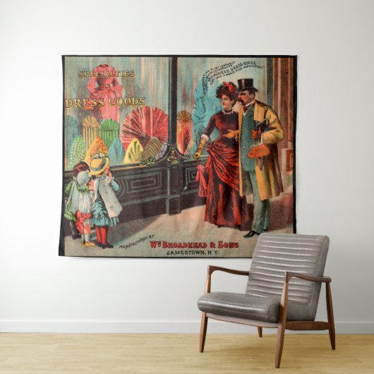 トレードカードウィリアム・ブロードヘッド&ソンズのドレス商品 タペストリー (インサイチュ(横))