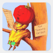 トレードカービクトリアンドのトマトヘッド女性 スクエアシール (正面)