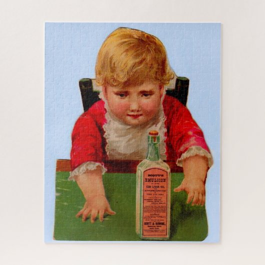 トレードカービクトリアンド：スコットのエマルジョンカストル油 ジグソーパズル (縦)