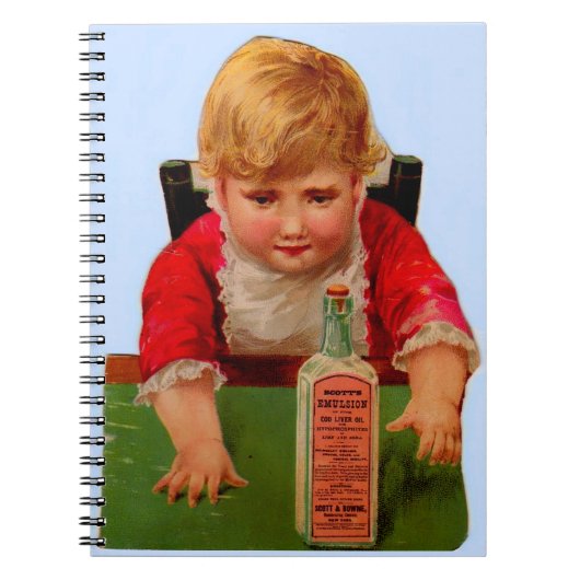 トレードカービクトリアンド：スコットのエマルジョンカストル油 ノートブック (正面)