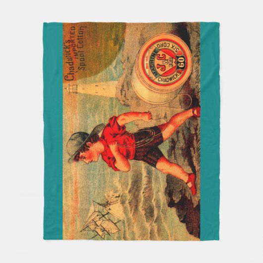 トレードカービクトリアンドChadwickのスプールコットン フリースブランケット (正面)