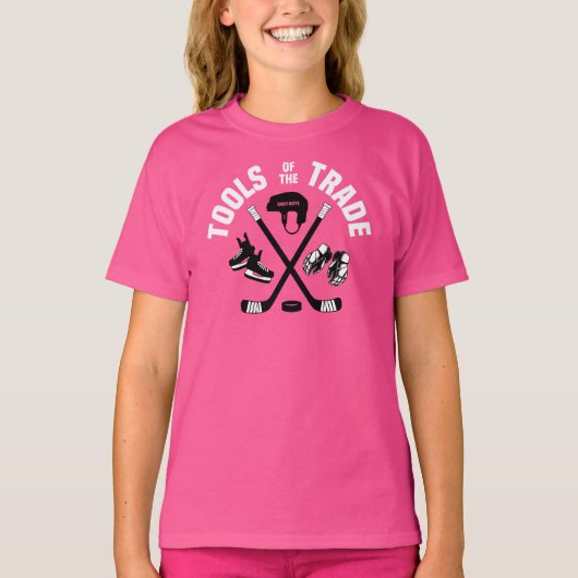 トレードガールのホッケーツール Tシャツ (正面)