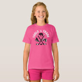 トレードガールのホッケーツール Tシャツ (正面フル)