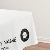 トレードショーテーブルクロスカスタムロゴピーチ テーブルクロス (インサイチュ)