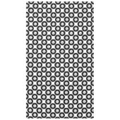 トレードショーテーブルクロス金ゴールドブラック テーブルクロス (正面)