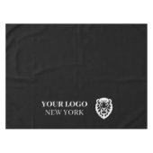 トレードショーブラックテーブルカバーのビジネスロゴ テーブルクロス (正面(横))