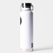 トレードショー景品ビジネスカラーロゴQRコード ウォーターボトル (背面)