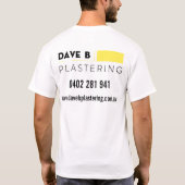 トレードスマン作業用のシングレット Tシャツ (裏面)