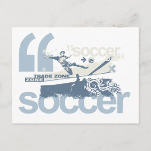 トレードゾーンのサッカーTシャツと贈り物 ポストカード