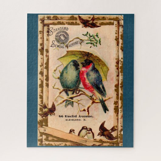 トレードビクトリアンカード標準裁縫機 ジグソーパズル (縦)