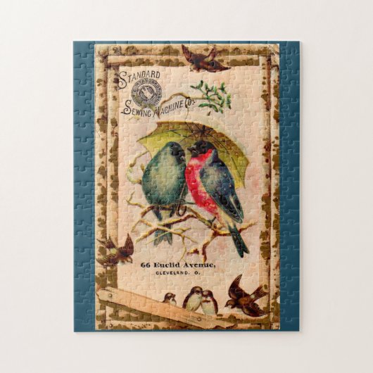 トレードビクトリアンカード標準裁縫機 ジグソーパズル (縦)