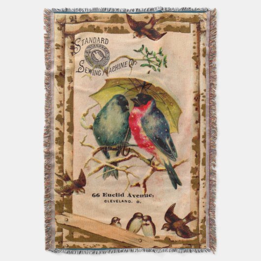 トレードビクトリアンカード標準裁縫機 スローブランケット (正面縦)