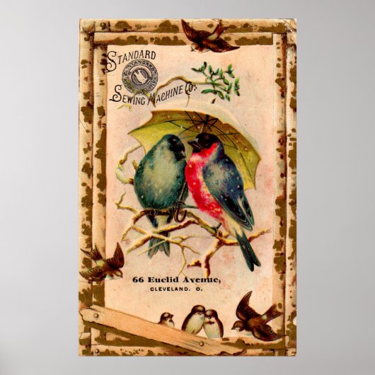 トレードビクトリアンカード標準裁縫機 ポスター (正面)