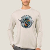 トレードモチベーション | サイバーパンク スナイパー | ファンタジー トライブレンドＴシャツ (正面)