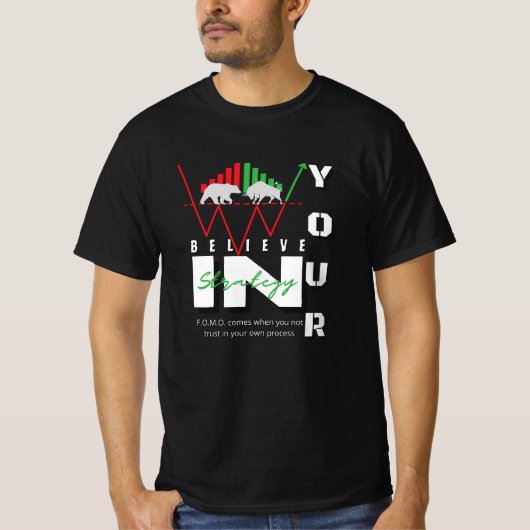 トレードモチベーション | 強気 | パターン Tシャツ (正面)