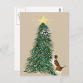 トレード・ラクーンを持つビーグル ポストカード (正面/裏面)