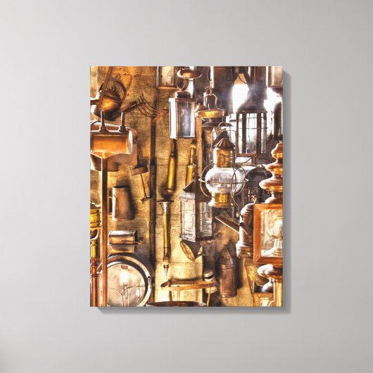 トレード – 電気技師 – 光を見せろ！ キャンバスプリント (正面)