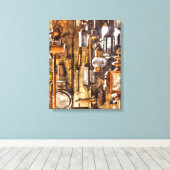 トレード – 電気技師 – 光を見せろ！ キャンバスプリント (インサイチュ (ウッドフロア))