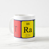 トレーナーの定期的なテーブル名mag コーヒーマグカップ (正面左)