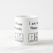 トレーナーの定期的なテーブル名mag コーヒーマグカップ (中央)