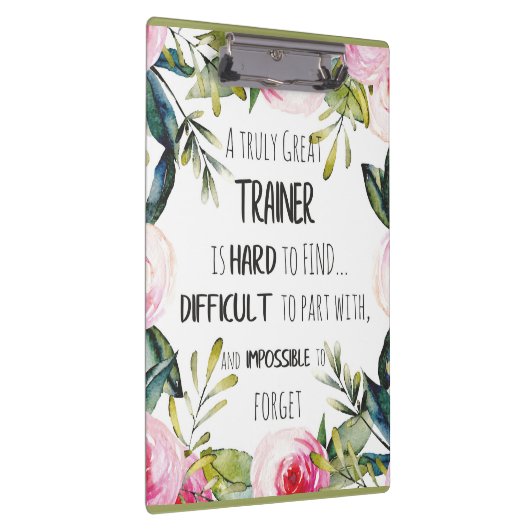 トレーナーの感謝引用文ありがとう クリップボード (右)