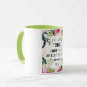 トレーナーの感謝引用文ありがとう マグカップ (正面左)