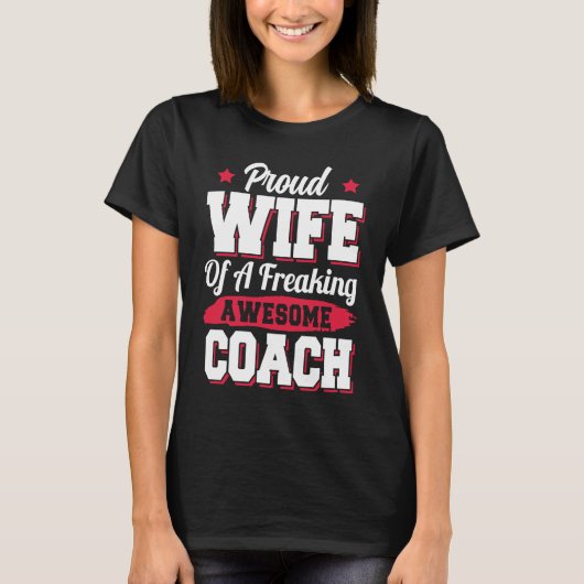 トレーナーインストラクターコーチの妻 Tシャツ (正面)