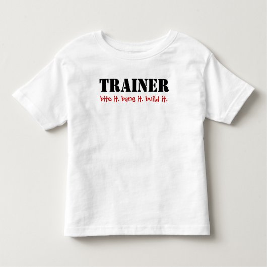 トレーナー噛め。噛め。組め。 トドラーTシャツ (正面)
