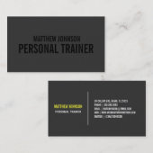 トレーナー|の名刺を黒くして下さい 名刺 (正面/裏面)