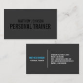 トレーナー|の名刺を黒くして下さい 名刺 (正面/裏面)