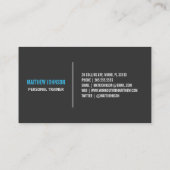 トレーナー|の名刺を黒くして下さい 名刺 (裏面)