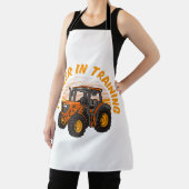 トレーニンおもしろいグトラクタ農業における将来の農家 エプロン (インサイチュ)