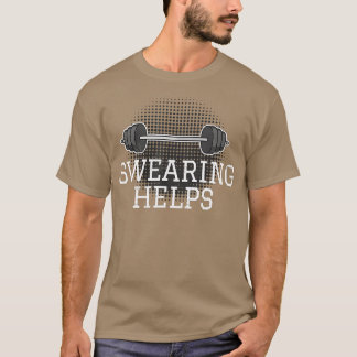 トレーニングおもしろいことわざマッスルIバーベルウェイトリフティ Tシャツ