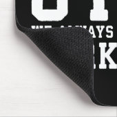 トレーニングおもしろいことわざ、私はジムと別れることはない マウスパッド (コーナー)