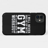 トレーニングおもしろいことわざ、私はジムと別れることはない Case-Mate iPhoneケース (裏面(横))
