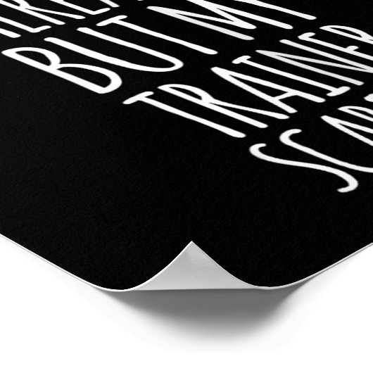 トレーニングおもしろいS_マイトレーナーが私のジムおもしろいSh ポスター (角)