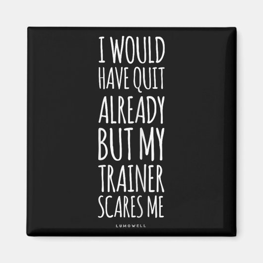 トレーニングおもしろいS_マイトレーナーが私のジムおもしろいSh マグネット (正面)