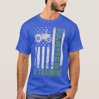 トレーニングおもしろいT-Shにおけるヴィンテージトラクタアイディア農家 Tシャツ