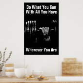 トレーニングできるボディビル ポスター (キッチン)