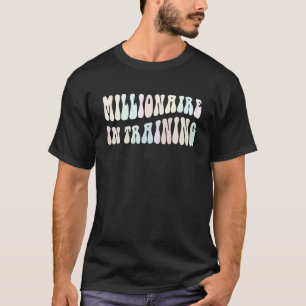 トレーニングでグルーヴ億万長者お金を稼ぐガールボス Tシャツ