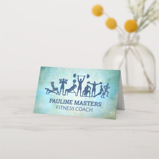 トレーニングとフィットネス 予約カード (正面)