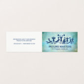 トレーニングとフィットネス 名刺 (外部フラット)