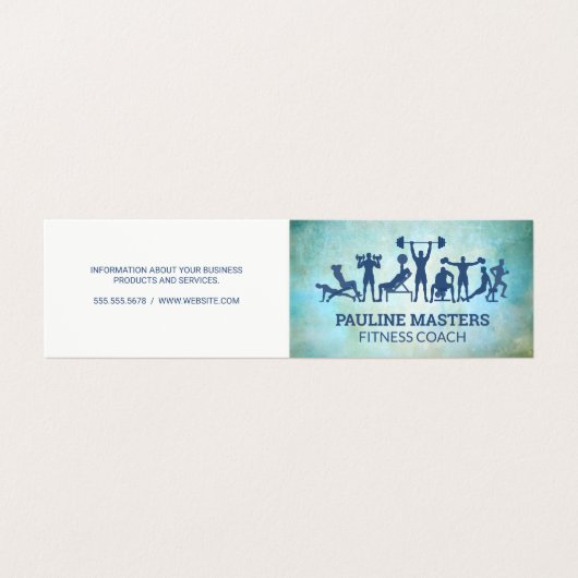 トレーニングとフィットネス 名刺 (外部フラット)