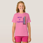 トレーニングのアーティスト Tシャツ (正面フル)