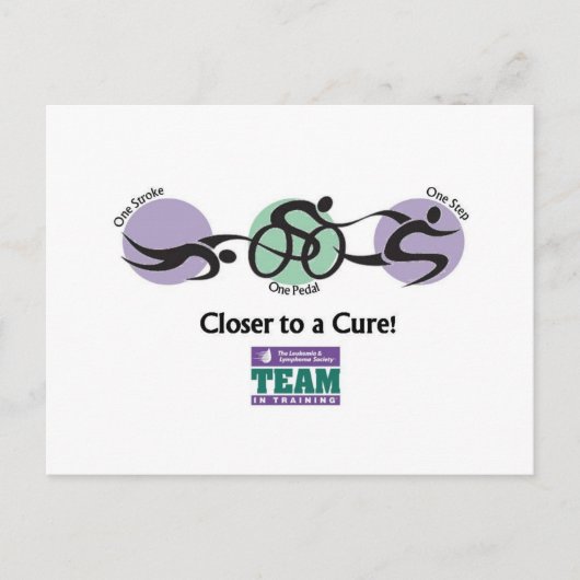 トレーニングのチームありがとうはがき ポストカード (正面)