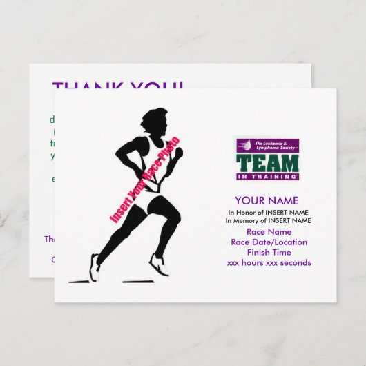 トレーニングのチーム：ありがとうポストカード ポストカード (正面/裏面)