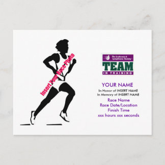 トレーニングのチーム：ありがとうポストカード ポストカード