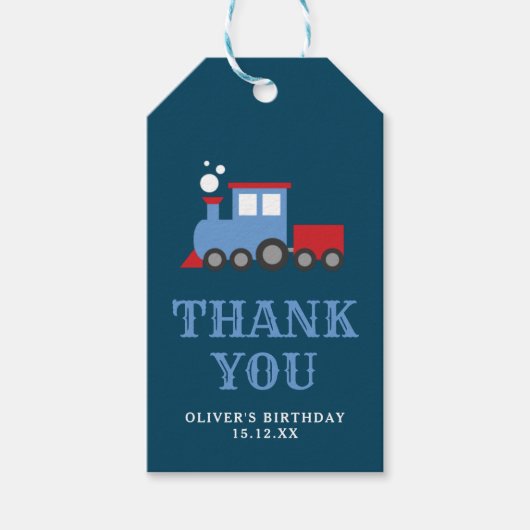 トレーニングのテーマパーティー誕生日感謝していユーラベル ギフトタグ (正面)