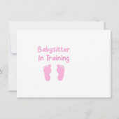 トレーニングのベビーシッター サンキューカード (裏面)