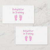 トレーニングのベビーシッター ノートカード (正面/裏面)